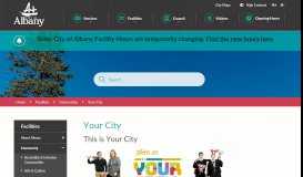 
							         Your City | City of Albany								  
							    