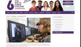 
							         Your College, anywhere - The Sixth Form College Farnborough								  
							    