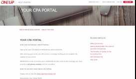 
							         Your CPA Portal – OneUp Knowledge Center								  
							    