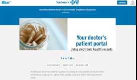 
							         Your doctor's patient portal | Wellmark Blue								  
							    