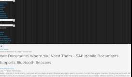 
							         Your Documents Where You Need Them – SAP Mobile Documents ...								  
							    