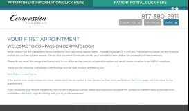 
							         Your First Appointment - Compassion Dermatology Southlake, Keller ...								  
							    