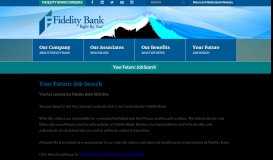 
							         Your Future: Job Search - Job Postings - Fidelity Bank								  
							    