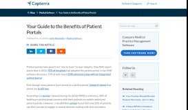 
							         Your Guide to the Benefits of Patient Portals - Capterra Blog								  
							    