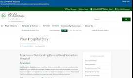 
							         Your Hospital Stay | Good Samaritan Hospital								  
							    