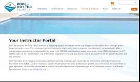 
							         Your Instructor Portal | National Swimming Pool Foundation								  
							    