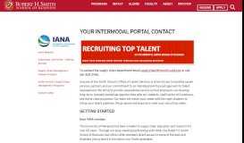
							         Your Intermodal Portal Contact | Robert H. Smith School of Business ...								  
							    