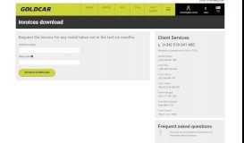 
							         Your Invoices download - Goldcar								  
							    