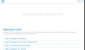 
							         Your journey starts here - Cate School								  
							    