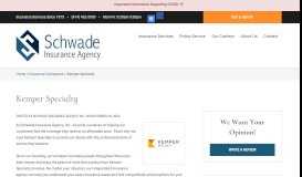 
							         Your Local Milwaukee Kemper Specialty Agency | Schwade Insurance ...								  
							    