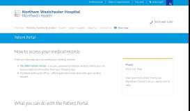 
							         Your Medical Records | Northern Westchester Hospital, Mt Kisco NY								  
							    