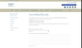 
							         Your Medical Records - Waterbury Hospital								  
							    