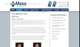 
							         Your Medical Team - Maxa Internal Medicine, Duluth, Georgia								  
							    