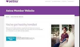 
							         Your Member Website - Aetna Student Health								  
							    