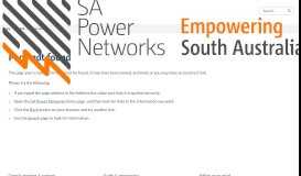 
							         Your Meter Data - SA Power Networks								  
							    
