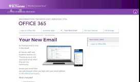 
							         Your New Email | Office 365 – University of St. Thomas ...								  
							    
