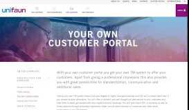 
							         Your own customer portal - Unifaun								  
							    