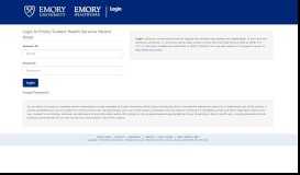 
							         Your Patient Portal - Emory Student Health Service - Emory University								  
							    