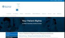 
							         Your Patient Rights - West Suburban Medical Center								  
							    