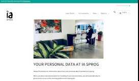 
							         YOUR PERSONAL DATA AT IA SPROG - IA Sprog								  
							    