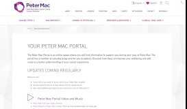
							         Your Peter Mac Portal | Peter MacCallum Cancer Centre								  
							    