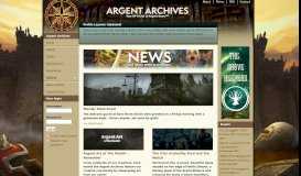 
							         Your portal to Argent Dawn - The Argent Archives								  
							    