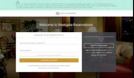 
							         Your Reservation - Westgate Resorts								  
							    