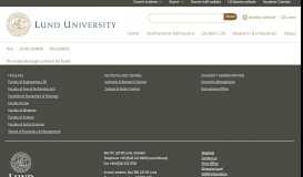 
							         Your student account | Lund University								  
							    