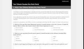 
							         Your Ultimate Burning Man Music Portal Survey								  
							    