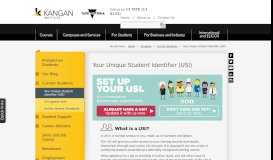 
							         Your Unique Student Identifier (USI) - Kangan Institute								  
							    