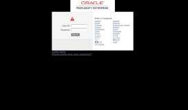 
							         Your User ID and/or Password are invalid. - Oracle PeopleSoft ...								  
							    