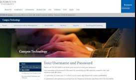 
							         Your Username and Password | Campus Technology | Monmouth ...								  
							    