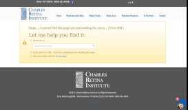 
							         Your Visit - Charles Retina Institute								  
							    