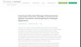
							         YourCause Volunteer Manager Enhancements | YourCause								  
							    