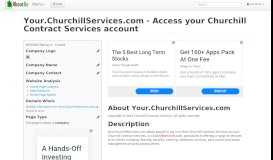 
							         Your.ChurchillServices.com - Access your Churchill Contract ...								  
							    