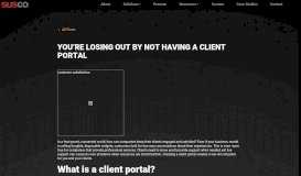 
							         You're losing out by not having a Client Portal - Susco Solutions								  
							    