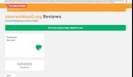 
							         yourwebmail.org Reviews | check if site is scam or legit ...								  
							    