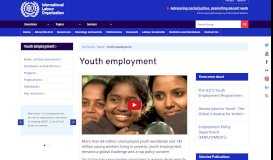 
							         Youth employment (Youth Employment) - ILO								  
							    