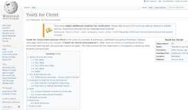 
							         Youth for Christ - Wikipedia								  
							    