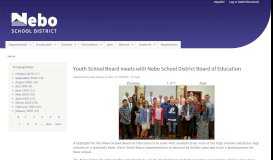 
							         Youth School Board meets with Nebo School District Board of Education								  
							    
