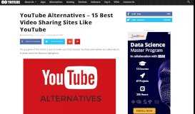 
							         Youtube Alternatives 2019 - 15 Best Video Sharing Websites - Twitgoo								  
							    