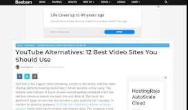 
							         YouTube Alternatives: 8 Best Video Sharing Sites | Beebom								  
							    
