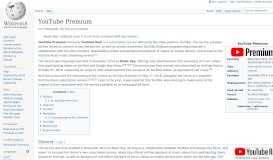 
							         YouTube Premium - Wikipedia								  
							    