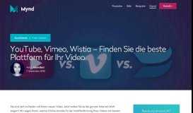
							         YouTube, Vimeo, Wistia – Finden Sie die richtige Plattform für Ihr Video								  
							    