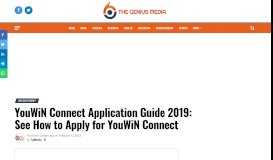 
							         YouWiN Connect Application Guide 2019: See How to Apply for ...								  
							    