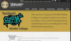 
							         Ypsilanti STEMM Middle College - High Schools - Schools ...								  
							    