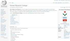 
							         Ystrad Mynach College - Wikipedia								  
							    