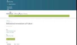 
							         Yukon Autism Treatment Center - Behavioral Innovations								  
							    