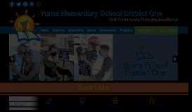 
							         Yuma Elementary School District: Home								  
							    