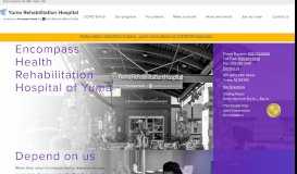 
							         Yuma Rehabilitation Hospital, an affiliation of Encompass Health and ...								  
							    
